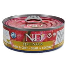 N&D Konzerva Cat Quinoa Quail & Coconut 80g