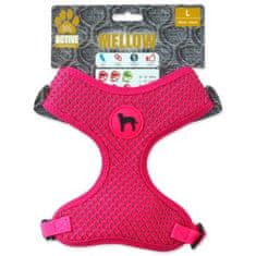 ACTIVE DOG Postroj Mellow L růžový 2x45-65cm