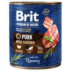 Brit Konzerva Premium by Nature vepřové s průdušnicí 800g