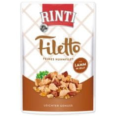 Rinti Kapsička Filetto Adult kuře a jehně v želé 100g