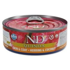 N&D Konzerva Cat Quinoa Herring & Coconut 80g