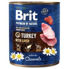 Brit Konzerva Premium by Nature krůta s játry 800g