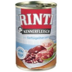 Rinti Konzerva Kennerfleisch Adult drůbeží srdce 400g