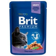 Brit Kapsička Premium Cat treska 100g