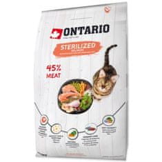 Ontario Krmivo Cat Sterilised Salmon 6,5kg