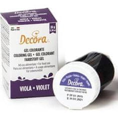 Decora Gelová barva fialová 28g -