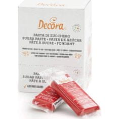 Decora Potahovací hmota 100g červená -