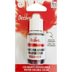 Decora Airbrush barva tekutá red 20g -