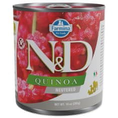 N&D Konzerva Dog Neutered Quinoa Pork 285g