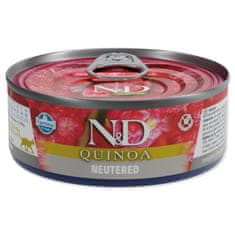 N&D Konzerva Cat Quinoa Neutered Pork 80g