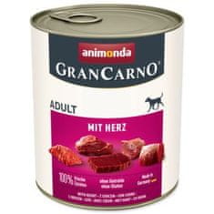 Animonda Konzerva Gran Carno Adult se srdcem 800g