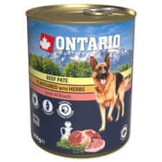 Ontario Konzerva hovězí s bylinkami, paté 800g