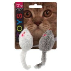 Magic cat Hračka myšky chrastící s catnip 11cm 2ks