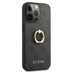 Guess GUHCP13L4GMRGR hybrid silikonové pouzdro iPhone 13 / 13 Pro 6.1" grey 4G with ring stand