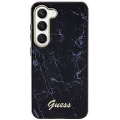 Guess GUHCS23MPCUMAK hard silikonové pouzdro Samsung Galaxy S23 PLUS 5G black Marble 