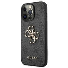 Guess GUHCP13X4GMGGR hard silikonové pouzdro iPhone 13 Pro MAX 6.7" gray 4G kovové logo