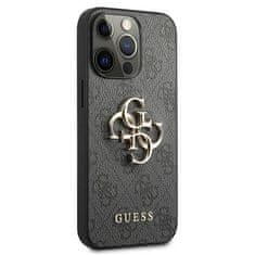 Guess GUHCP13X4GMGGR hard silikonové pouzdro iPhone 13 Pro MAX 6.7" gray 4G kovové logo