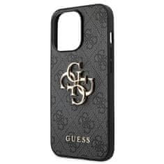 Guess GUHCP13X4GMGGR hard silikonové pouzdro iPhone 13 Pro MAX 6.7" gray 4G kovové logo