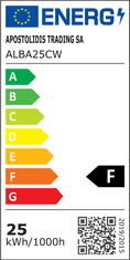 Diolamp  LED přisazené svítidlo do bazénu 25W/12V AC-DC/6000K/2100Lm/90°/IP68/IK09, kruhové bílé