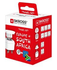 Skross  Cestovní adaptér South Africa Combo pro JAR, Afriku a Střední východ, typ M