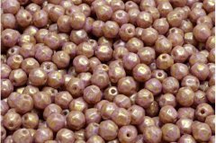 Kraftika 100 ks luster shine pink gold patina fancy druck beads