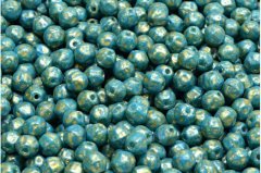 Kraftika 100 ks luster shine turquoise blue gold patina fancy druck