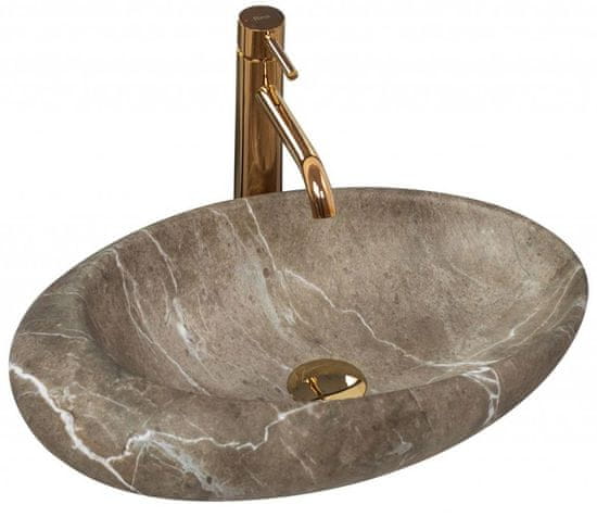 REA Umyvadlo na desku roxy b stone nature 48,7x30,7 (REA-U6650)