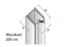 REA Magnetický profil hugo černý (REA-K7770)