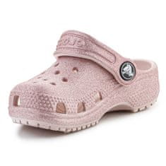 Crocs Dřeváky růžové 22 EU Classic Glitter Clog