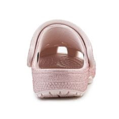 Crocs Dřeváky růžové 22 EU Classic Glitter Clog