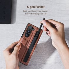 Nillkin Knížkové pouzdro Aoge pro Samsung Galaxy Z Fold 6 Brown