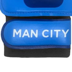 FotbalFans Brankářské rukavice Manchester City FC, modré, dorost 10-16 let