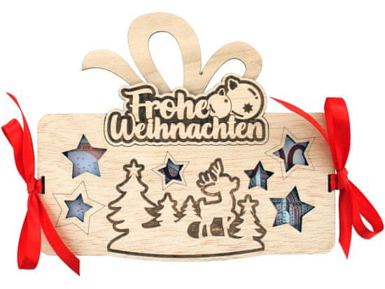 KupMa Tabulka na peníze - Frohe Weihnachten DE