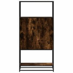 Vidaxl Skříň highboard kouřový dub 68x35x139cm kompozitní dřevo a kov