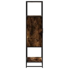 Vidaxl Skříň highboard kouřový dub 68x35x139cm kompozitní dřevo a kov