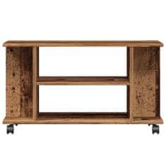 Vidaxl TV stolek na kolečkách old wood 80x40x45 cm kompozitní dřevo