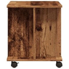 Vidaxl TV stolek na kolečkách old wood 80x40x45 cm kompozitní dřevo