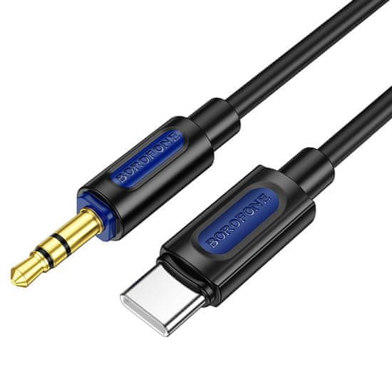 Borofone Kabel BL20 - jack 3,5 mm na typ C - 1m černý