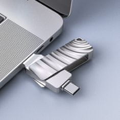 Borofone Flash disk Pendrive BUD3 Soul 32GB USB 3.0 USB-C stříbrný