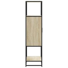 Vidaxl Skříň highboard dub sonoma 68x35x139 cm kompozitní dřevo a kov