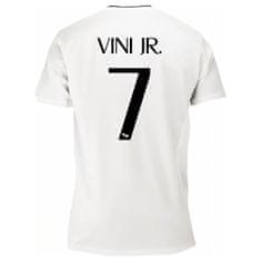 FotbalFans Tričko Real Madrid FC, Vini Jr., bílé | S