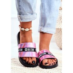 Big Star Dámské žabky Pink Holo Flip Flops velikost 41