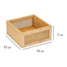 Wenko Organizér na kosmetiku ALLEGRE BAMBOO, 15 x 7 x 15 cm, bambus