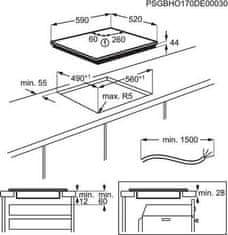 Electrolux Indukční varná deska 700 FLEX Bridge CIV634