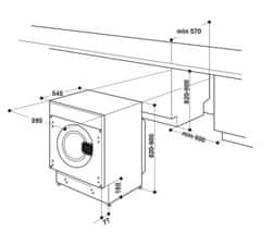 Whirlpool Vestavná pračka BI WMWG 71483E EU N