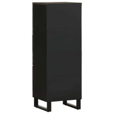 Vidaxl Skříň highboard černá 40x33x110 cm masivní mangovníkové dřevo