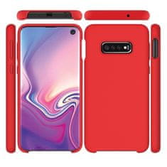 UNBRANDED SILIKONOVÉ POUZDRO BELINE PRO SAMSUNG S10 PLUS ČERVENÉ/ČERVENÉ