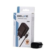 UNBRANDED BELINE ŁAD. SÍŤ. 1X USB-C 20W + USB-C KABEL ČERNÝ PD 3.0 BLNCB20C