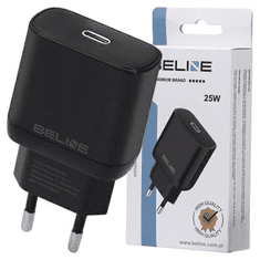 UNBRANDED BELINE ŁAD. SÍŤ. 1X USB-C 25W ČERNÝ (POUZE HLAVA) PD 3.0 BLNCB25 GAN