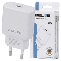 UNBRANDED BELINE ŁAD. SÍŤ. 1X USB-C 25W BÍLÝ (POUZE HLAVA) PD 3.0 BLNCW25 GAN